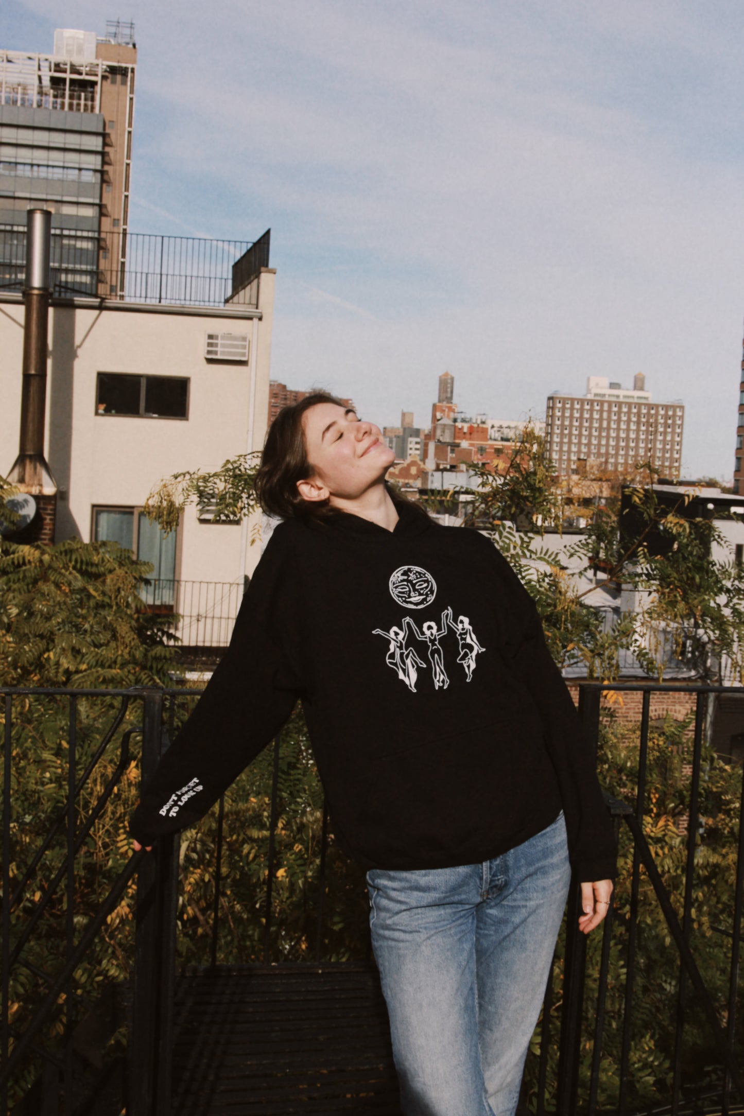 Moon Magic Hoodie in Black