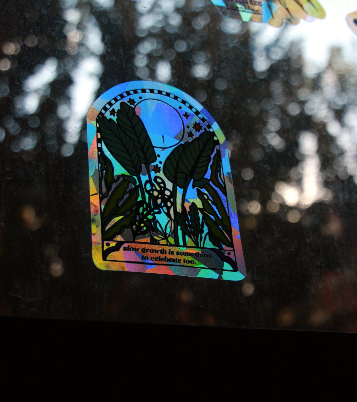 Plant Moon Suncatcher Decal