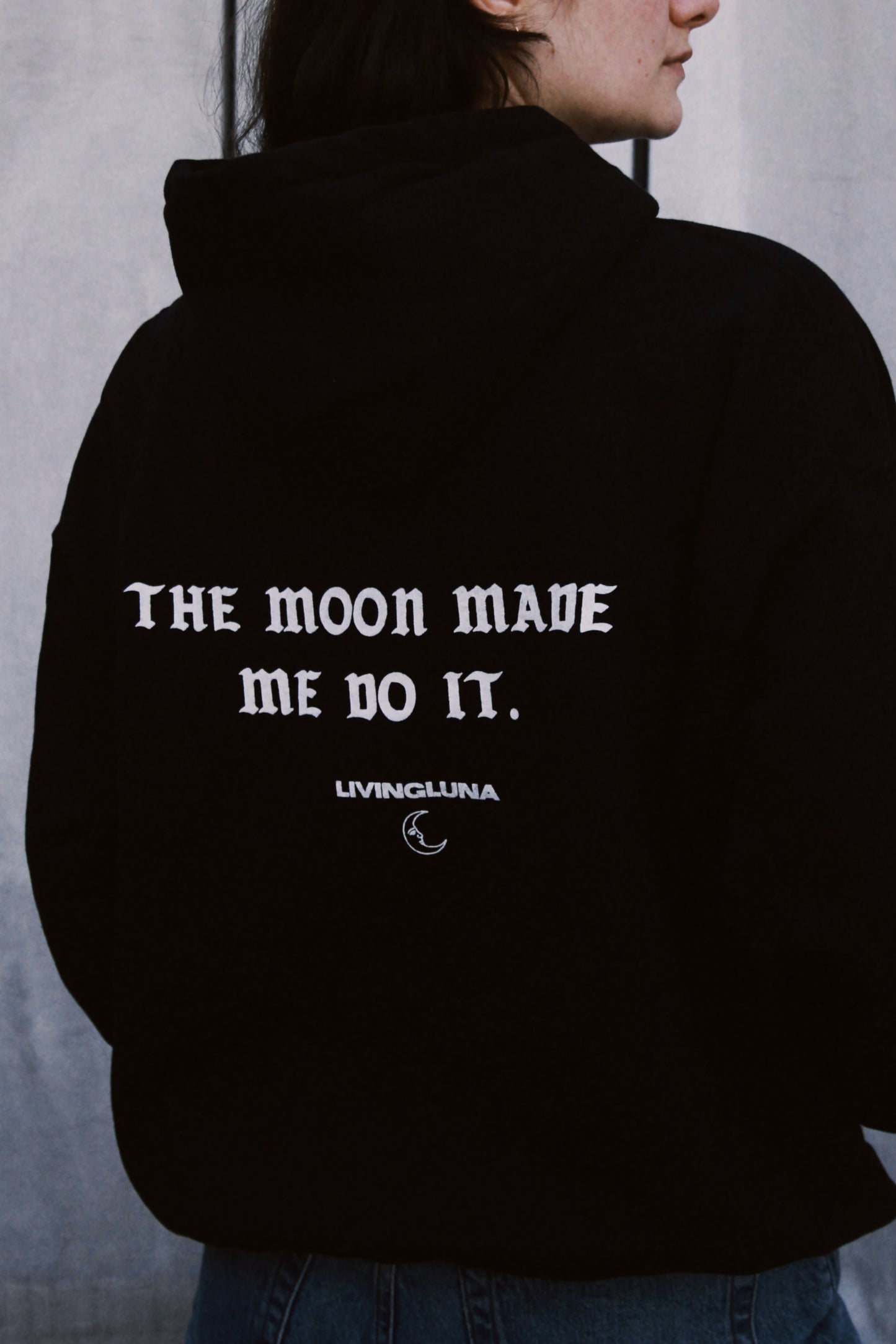 Moon Magic Hoodie in Black