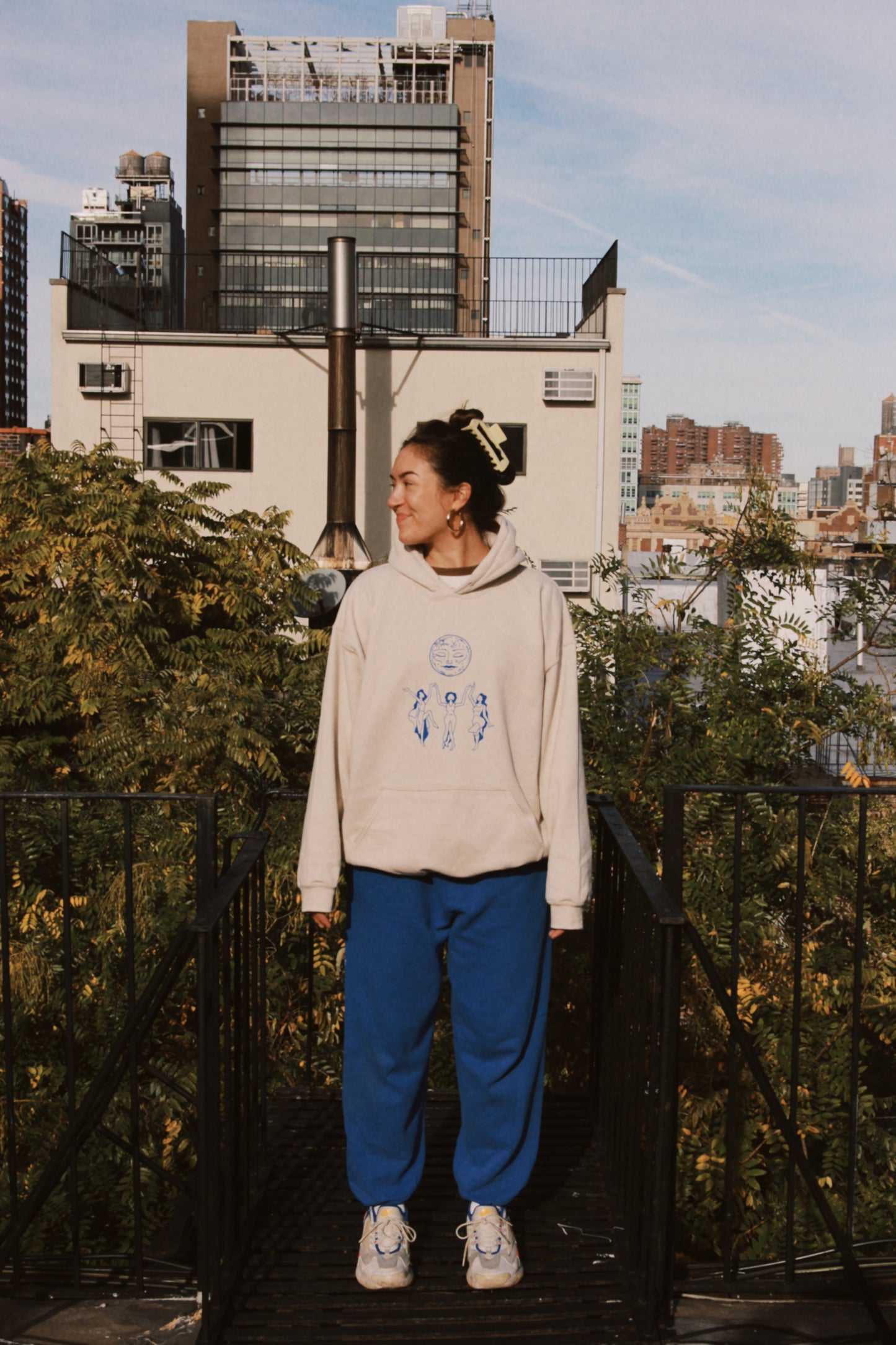 Moon Magic Hoodie in Cream