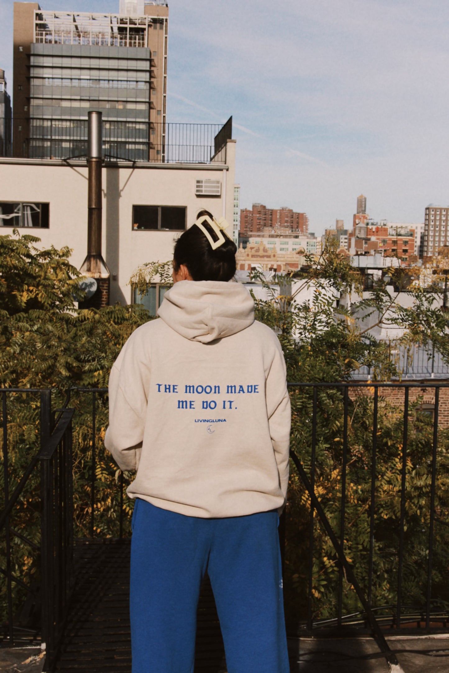 Moon Magic Hoodie in Cream