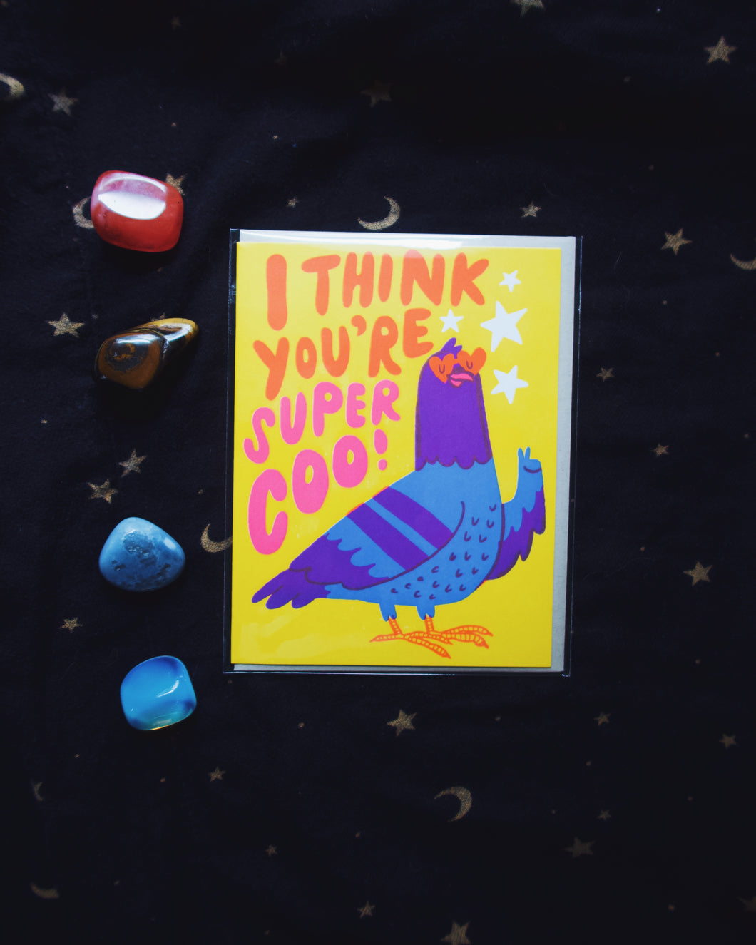 Super Cool Pigeon Greeting Card