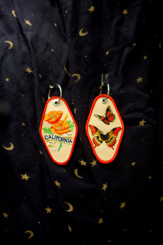 California Flower Patch Keychain