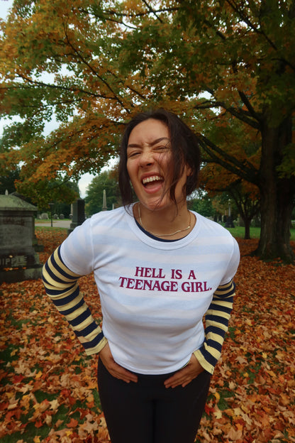 Jennifers Body Baby Tee in White *MADE TO ORDER*