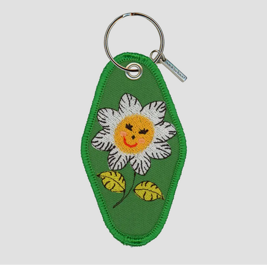Daisy Patch Keychain