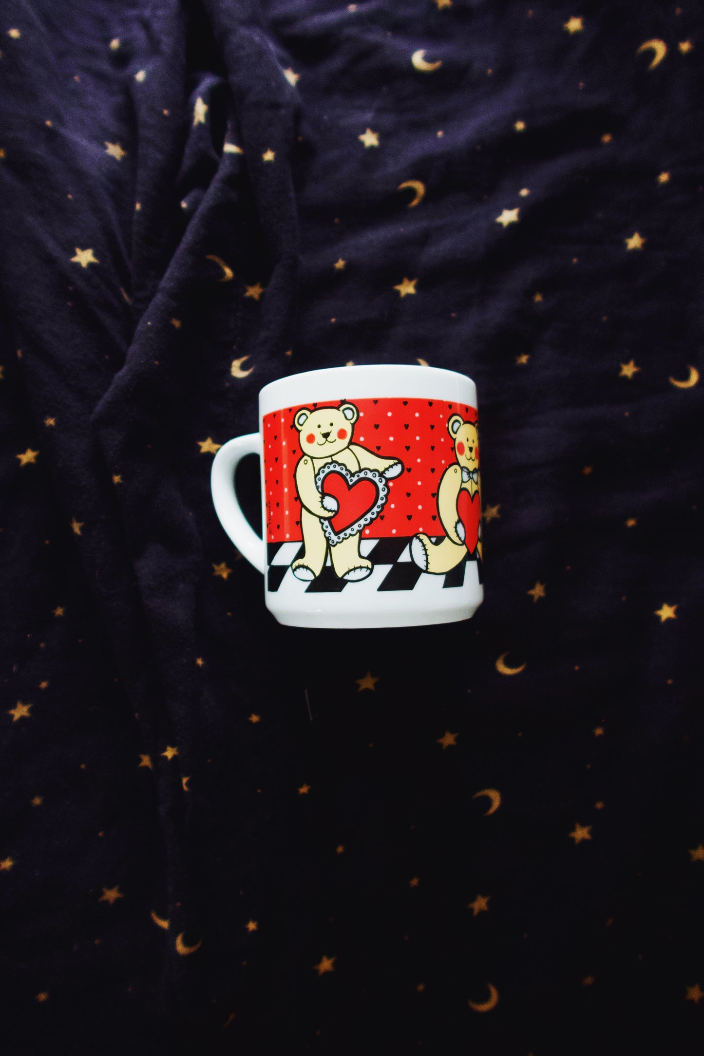 Checkered Valentine Bear Mug