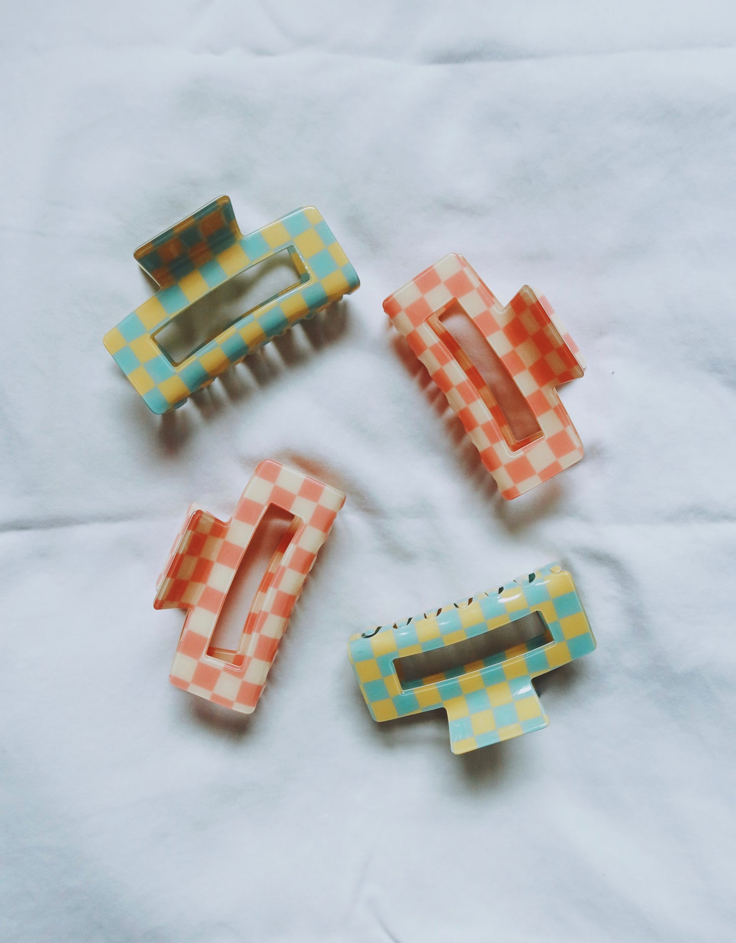 Checkered Claw Clips