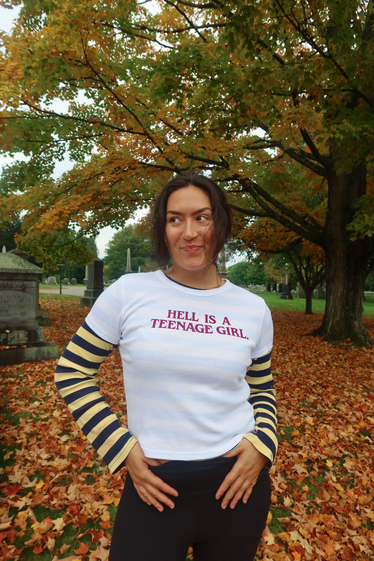 Jennifers Body Baby Tee in White *MADE TO ORDER*