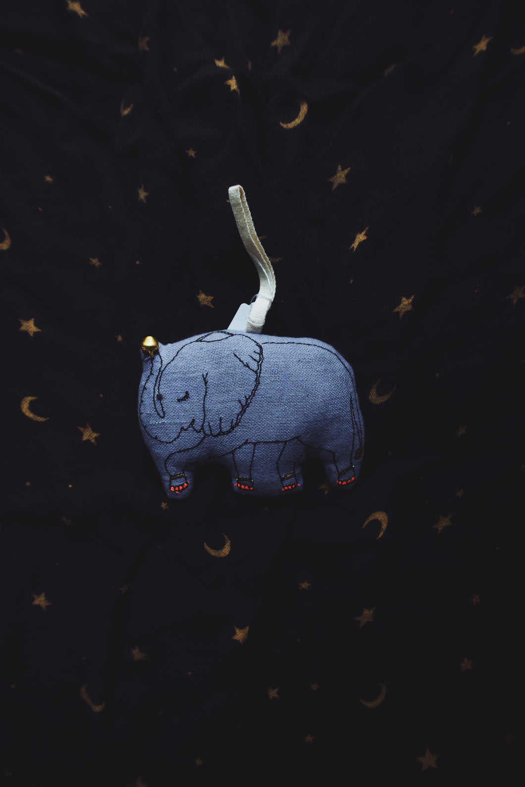 Blue Elephant Ornament