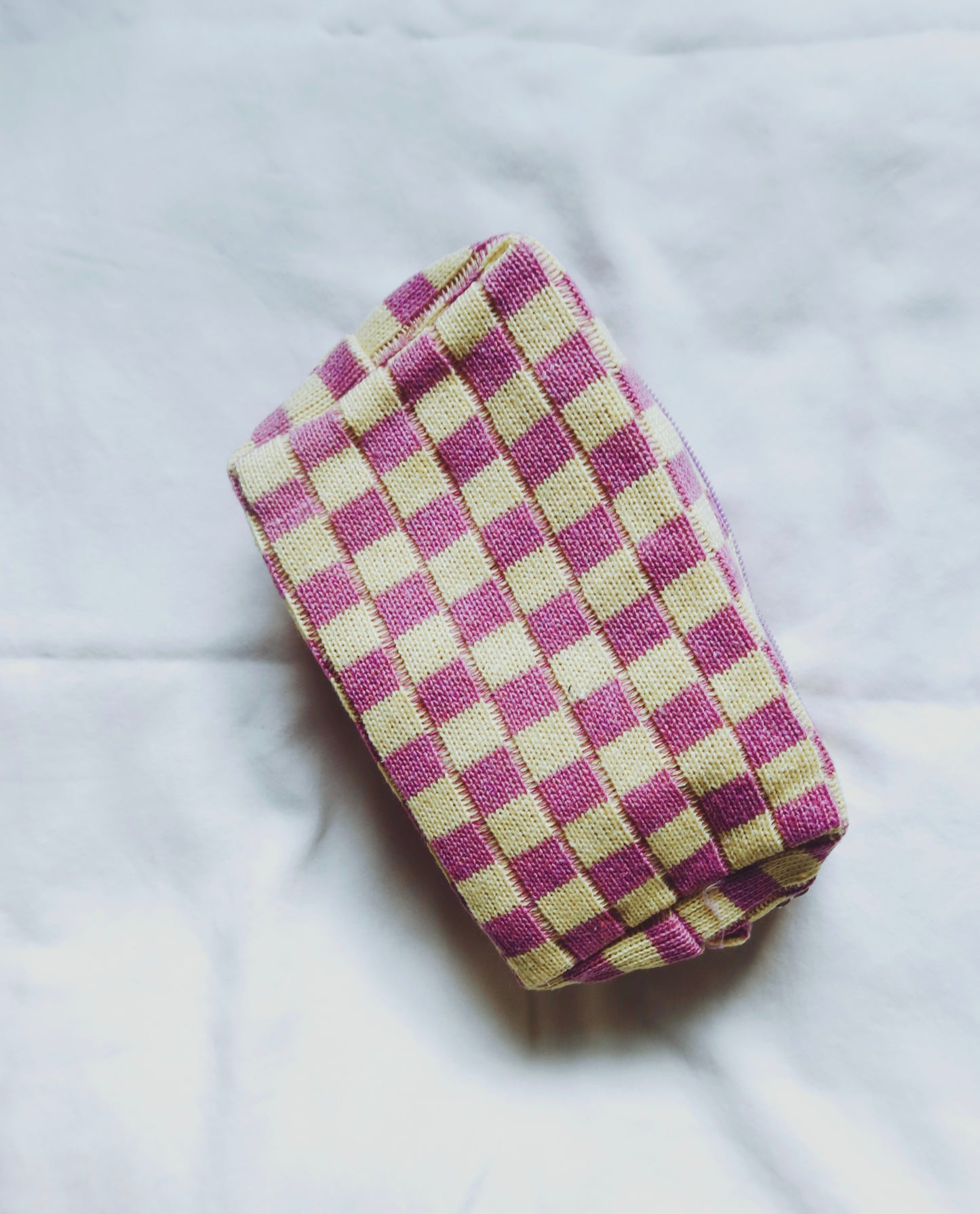 Checkered Makeup Bags