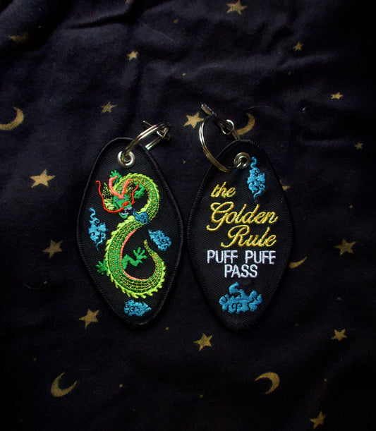 Dragon Embroidered Keychain