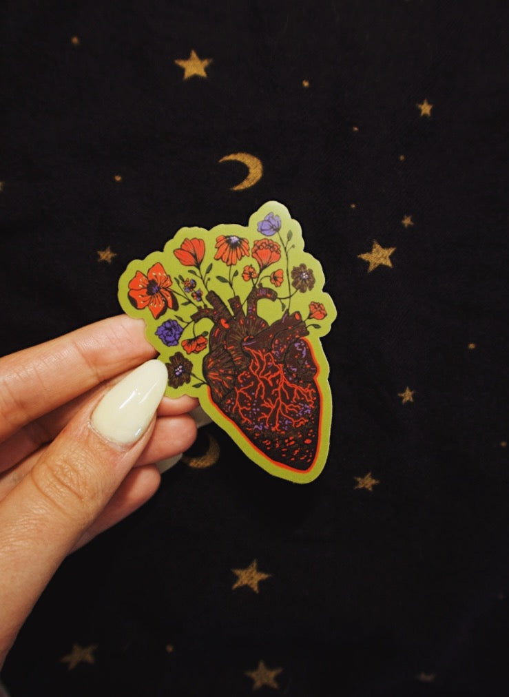Heart Bloom Sticker