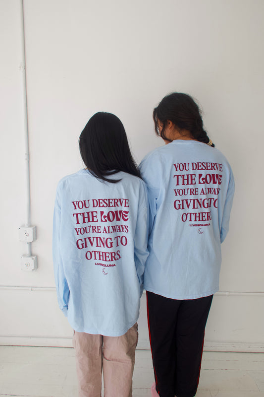 Self Love Long Sleeve in Light Blue