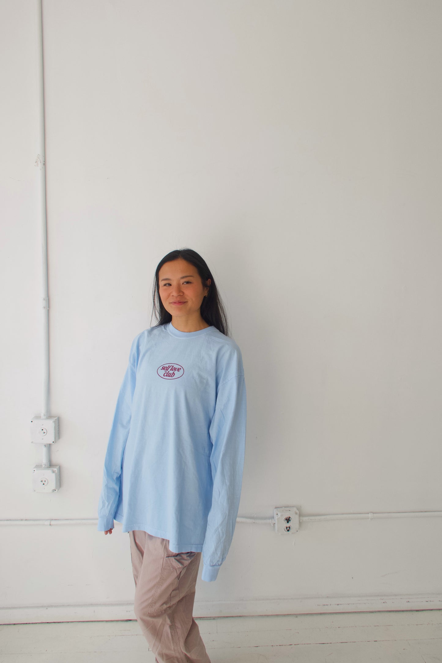 Self Love Long Sleeve in Light Blue