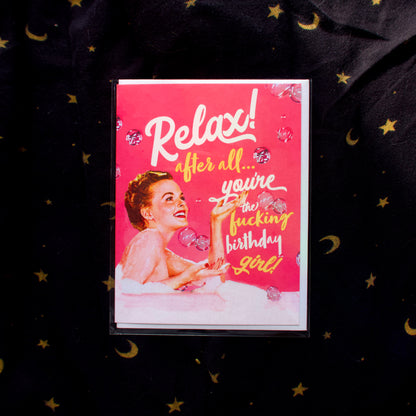 Relax! Birthday Card