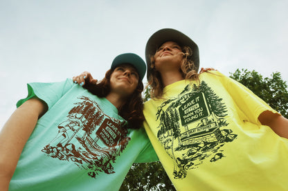 The Great Outdoors Shirt is Neon Yellow