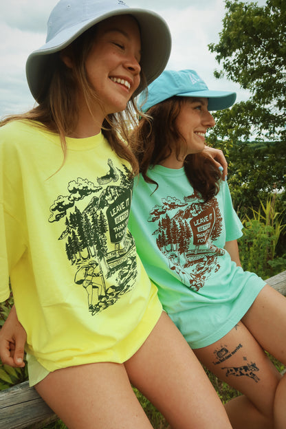 The Great Outdoors Shirt is Neon Yellow