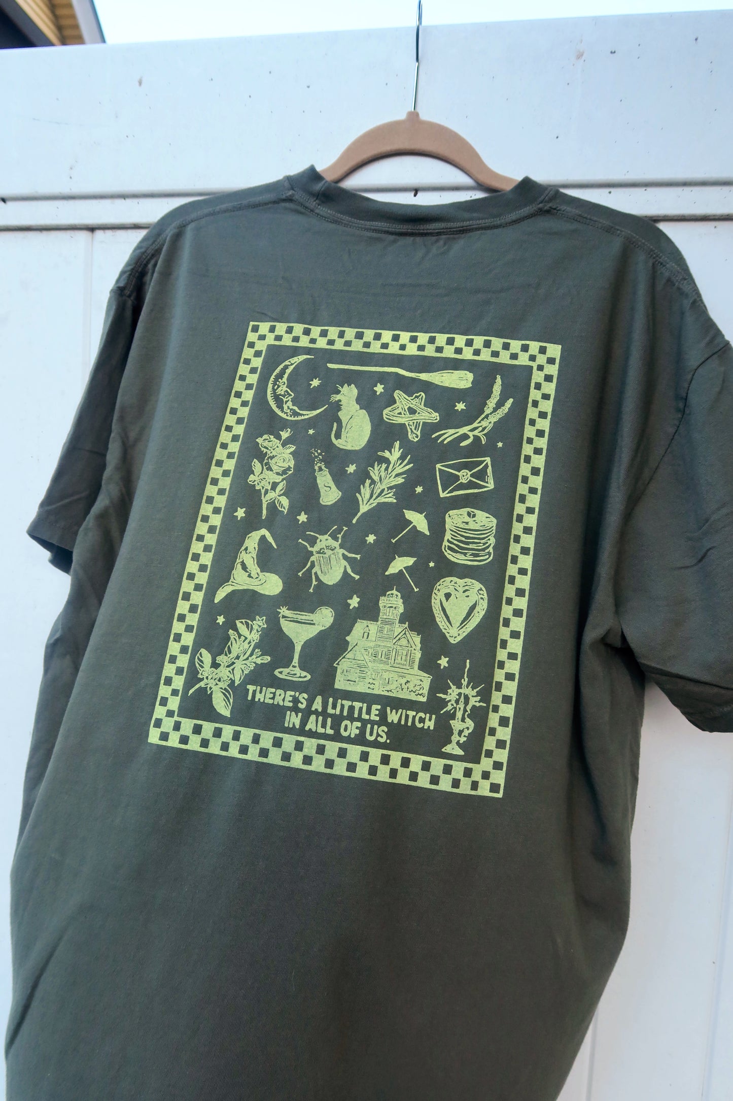 Practical Magic Shirt in Olive