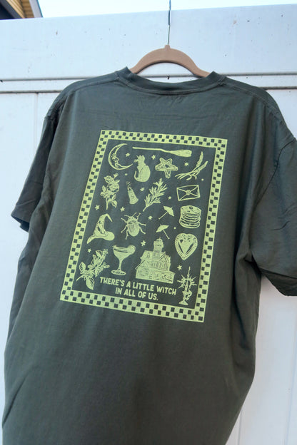 Practical Magic Shirt in Olive