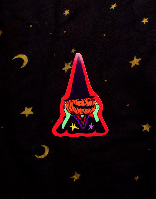 Pumpkin Witch Sticker