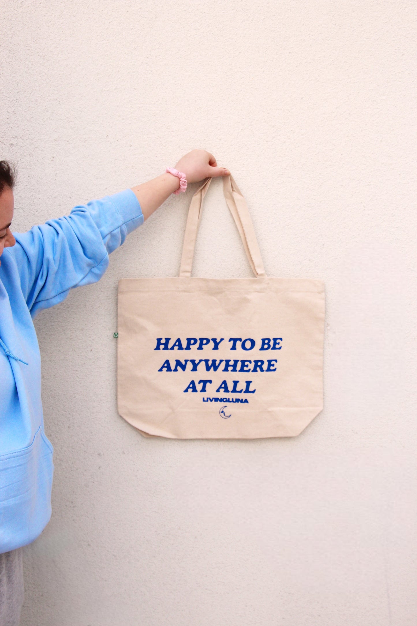 Happy to Be Anywhere At All XL Tote Bag