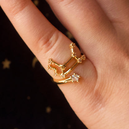 Virgo Constellation Ring