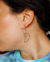 Load image into Gallery viewer, Large Crescent Moon Earring
