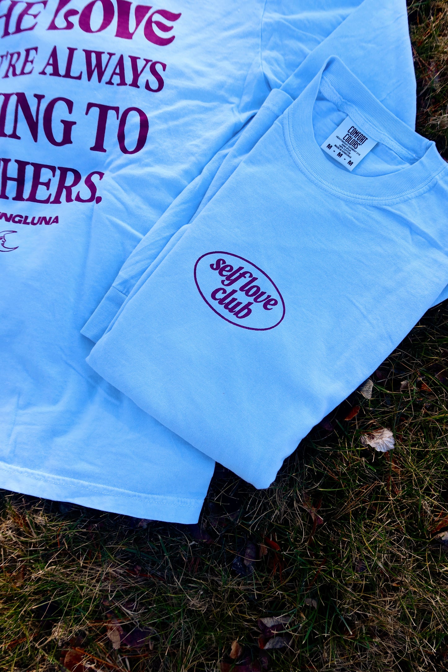 Self Love Long Sleeve in Light Blue