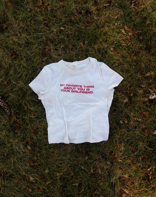 Girlfriend Baby Tee in Cream