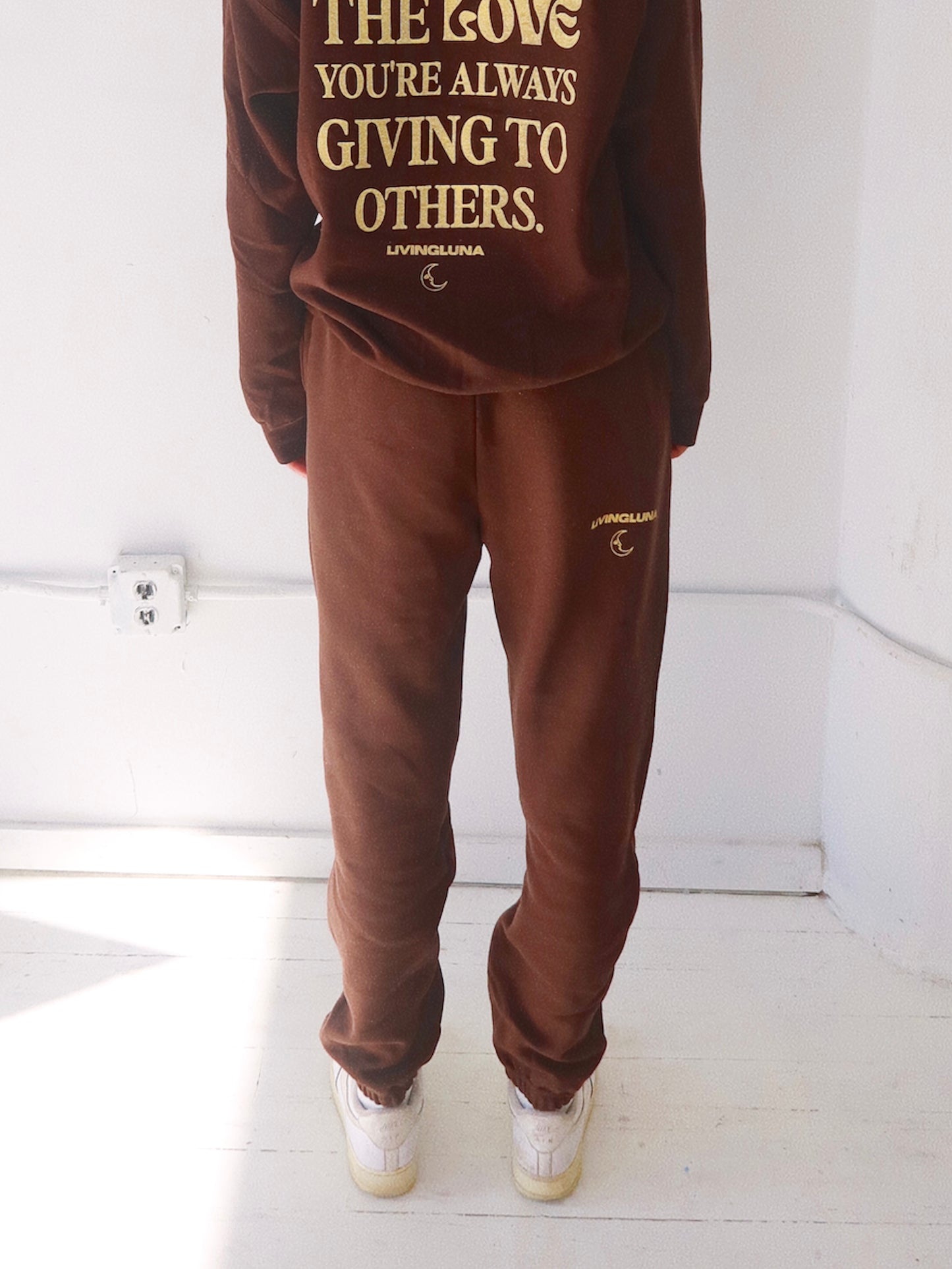 Self Love Sweatpants in Brown