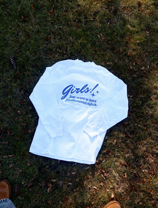 GJWHF Long Sleeve Mock Neck in White