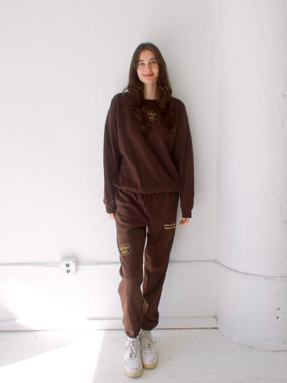 Self Love Sweatpants in Brown