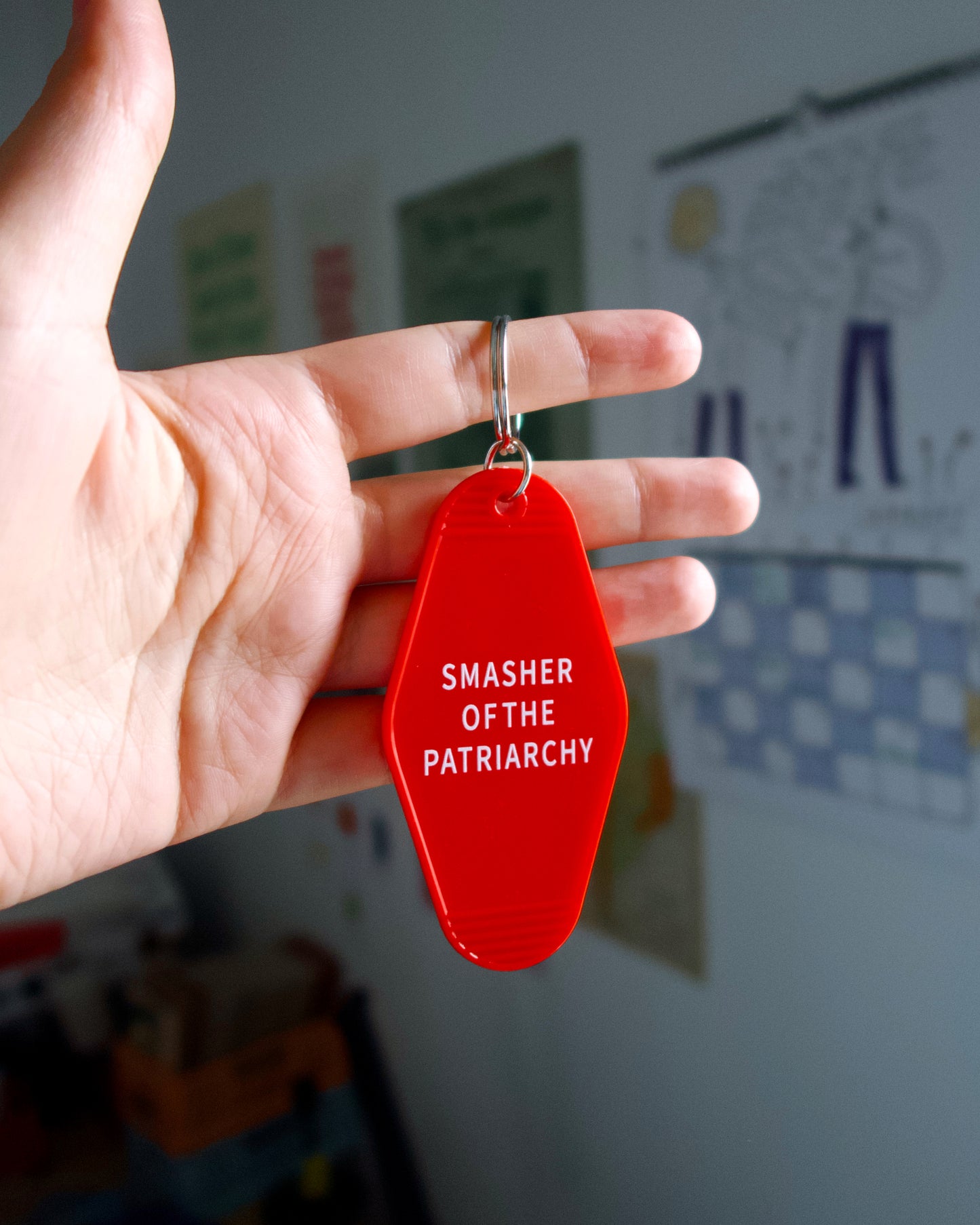 Smasher of The Patriarchy Keychain