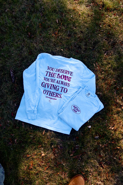 Self Love Long Sleeve in Light Blue