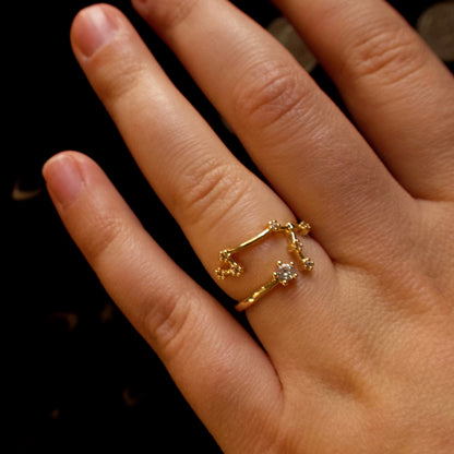 Gemini Constellation Ring