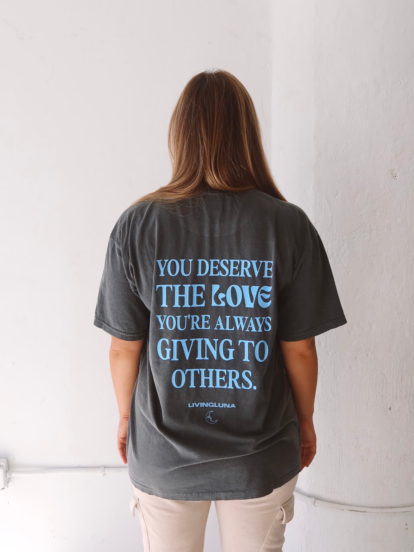 Self Love Shirt in Dark Gray