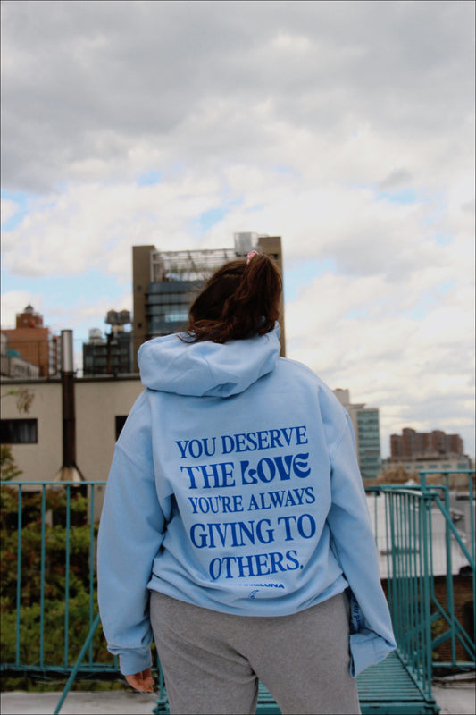 Self Love Hoodie in Baby Blue