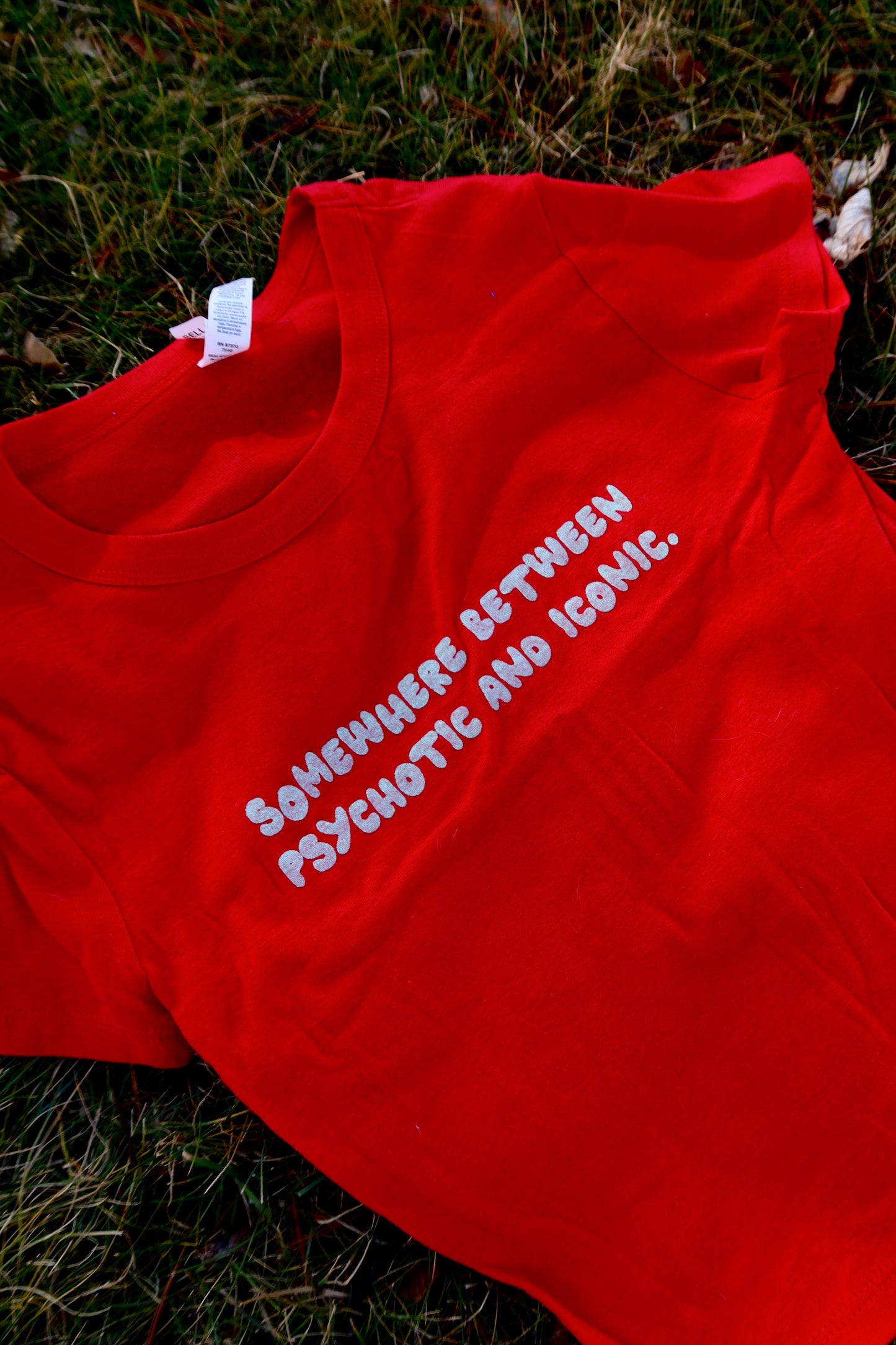 Psychotic Baby Tee in Red