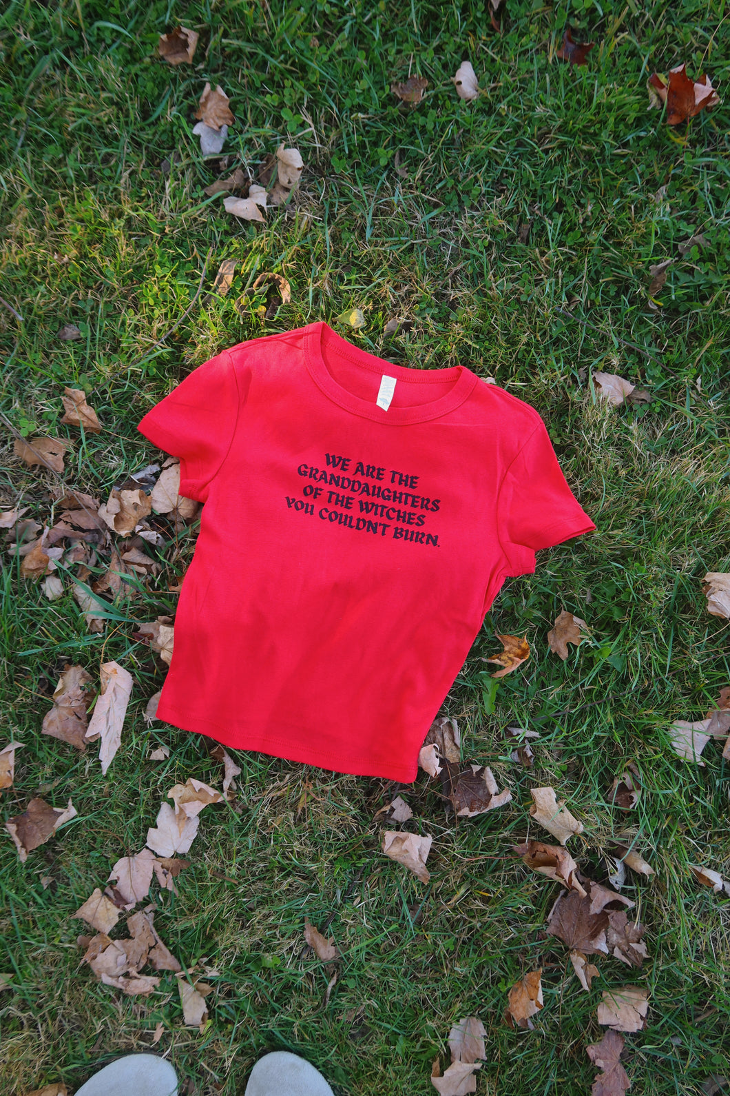 The Witches Baby Tee in Red