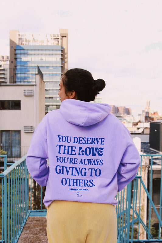 Self Love Hoodie in Lavender