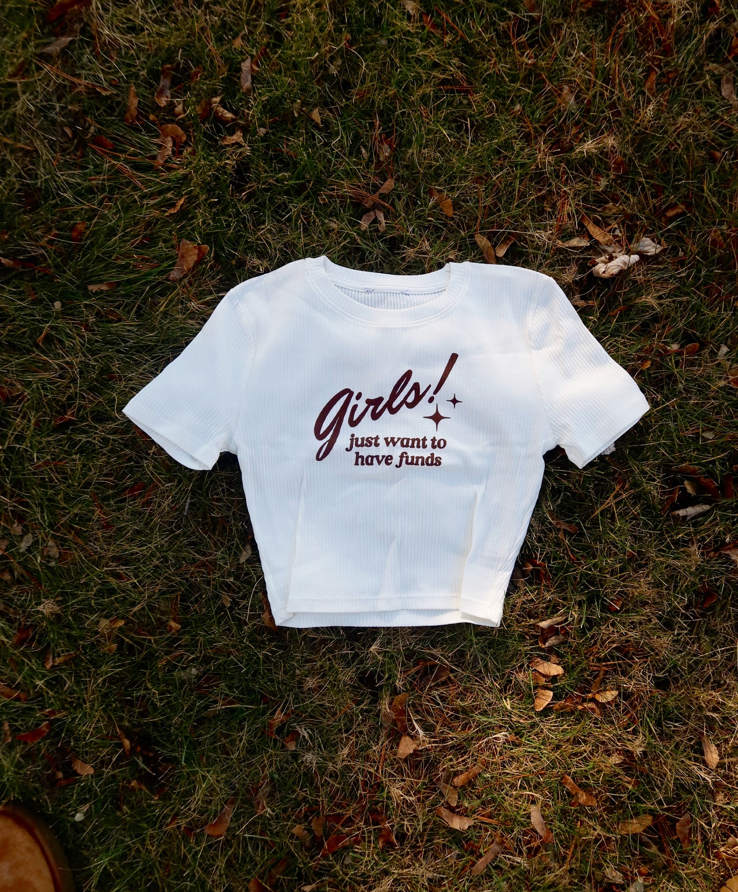 Funds Baby Tee in White