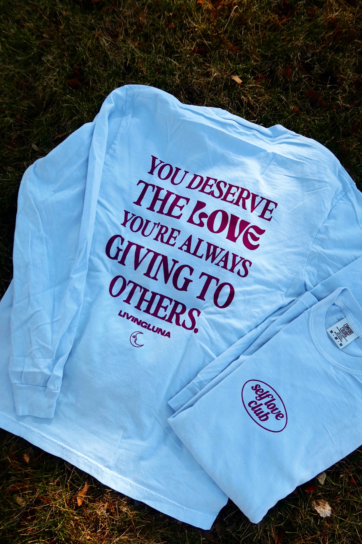 Self Love Long Sleeve in Light Blue