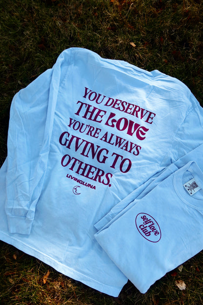 Self Love Long Sleeve in Light Blue