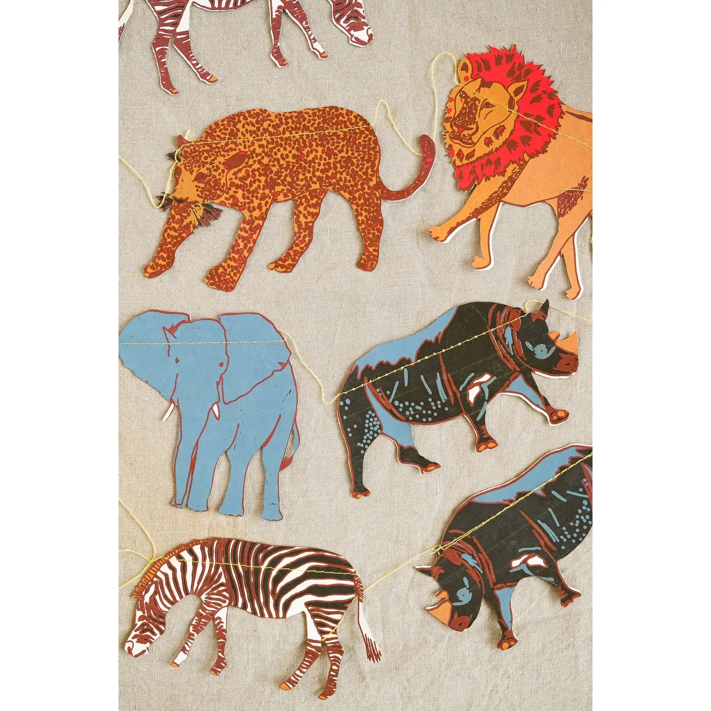 Safari Animals Sewn Garland