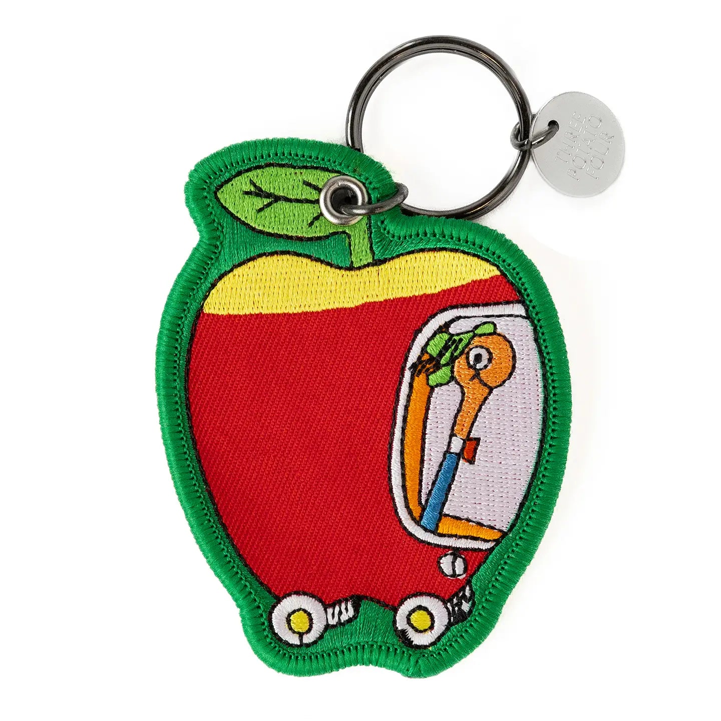 Richard Scarry Apple Worm Keychain
