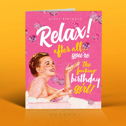 Relax! Birthday Card