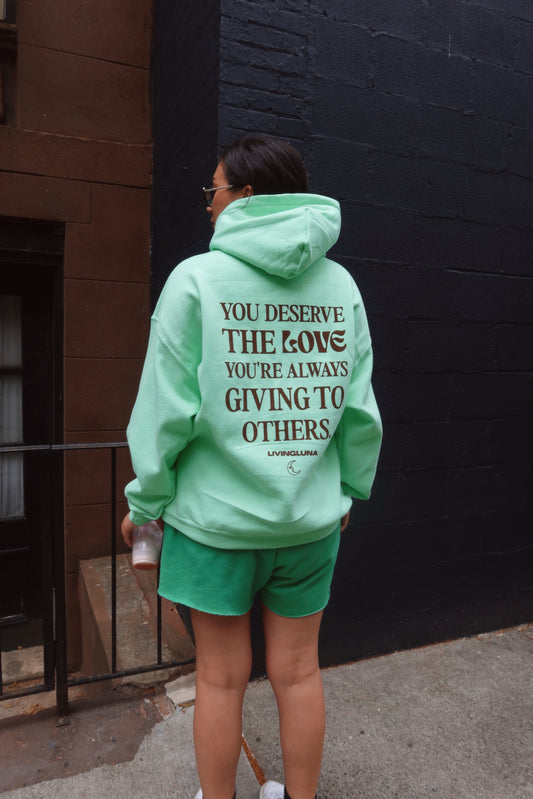 Self Love Hoodie in Mint