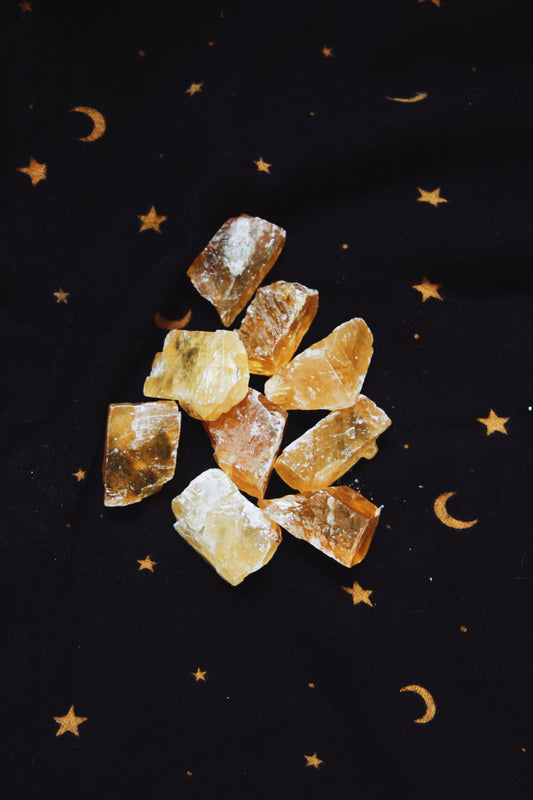 Honey Calcite Raw Crystal