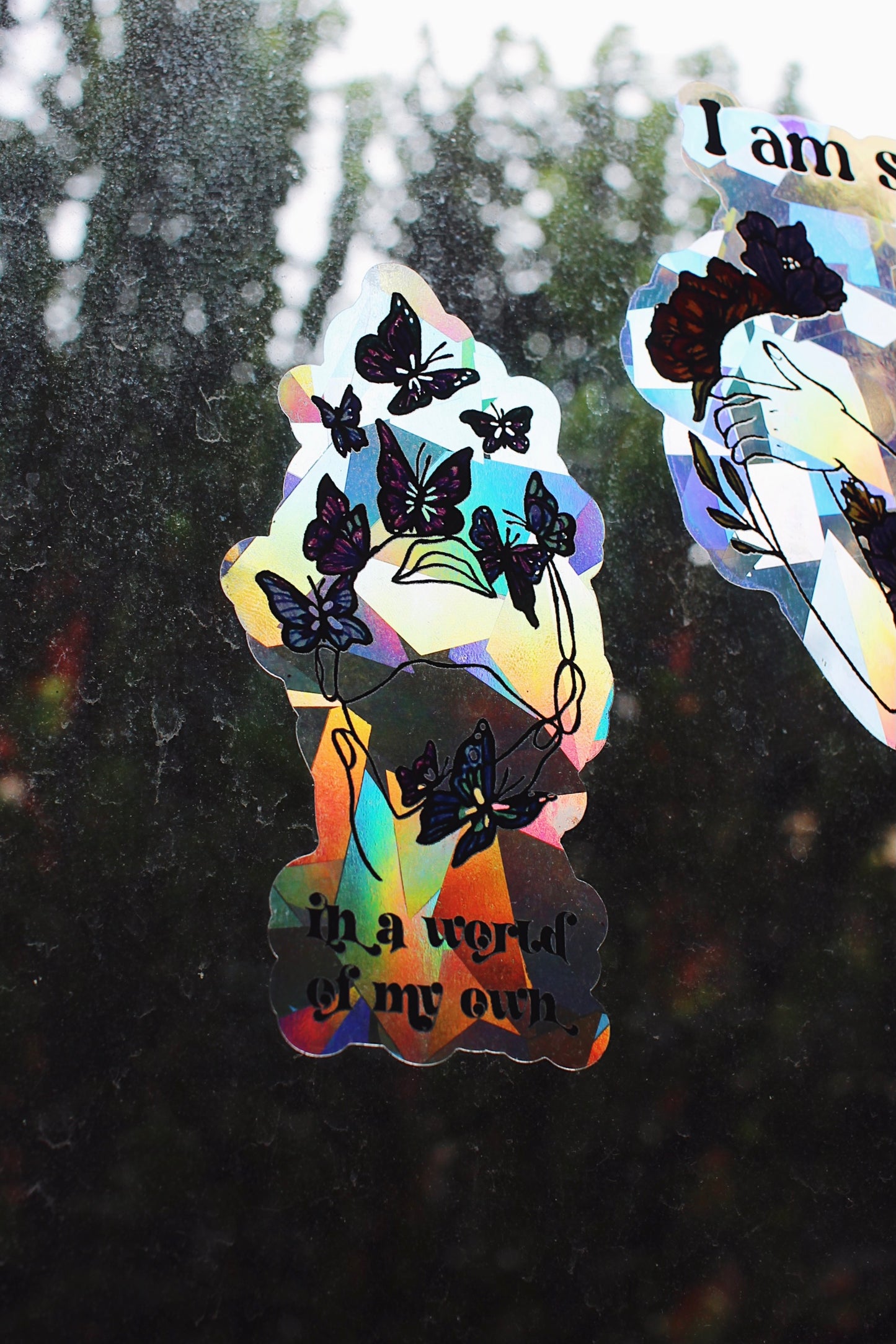 In a World of my Own Suncatcher Window Decal / Rainbow Maker