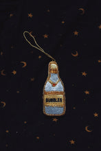 Load image into Gallery viewer, Champagne Bubbles Bottle Cotton Ornament
